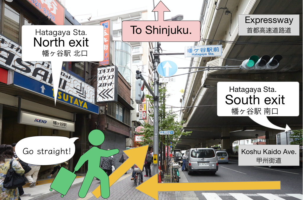 幡ヶ谷駅 hatagaya sta.